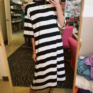 Dressed in Lala Ozzie Striped T-Shirt Dress
